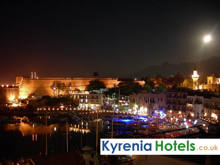 Kyrenia Harbour At Night